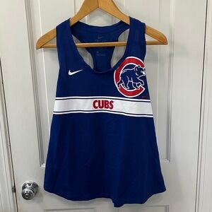 Nike Chicago Cubs dry fit razorback women’s Tank Top size Large red white blue
